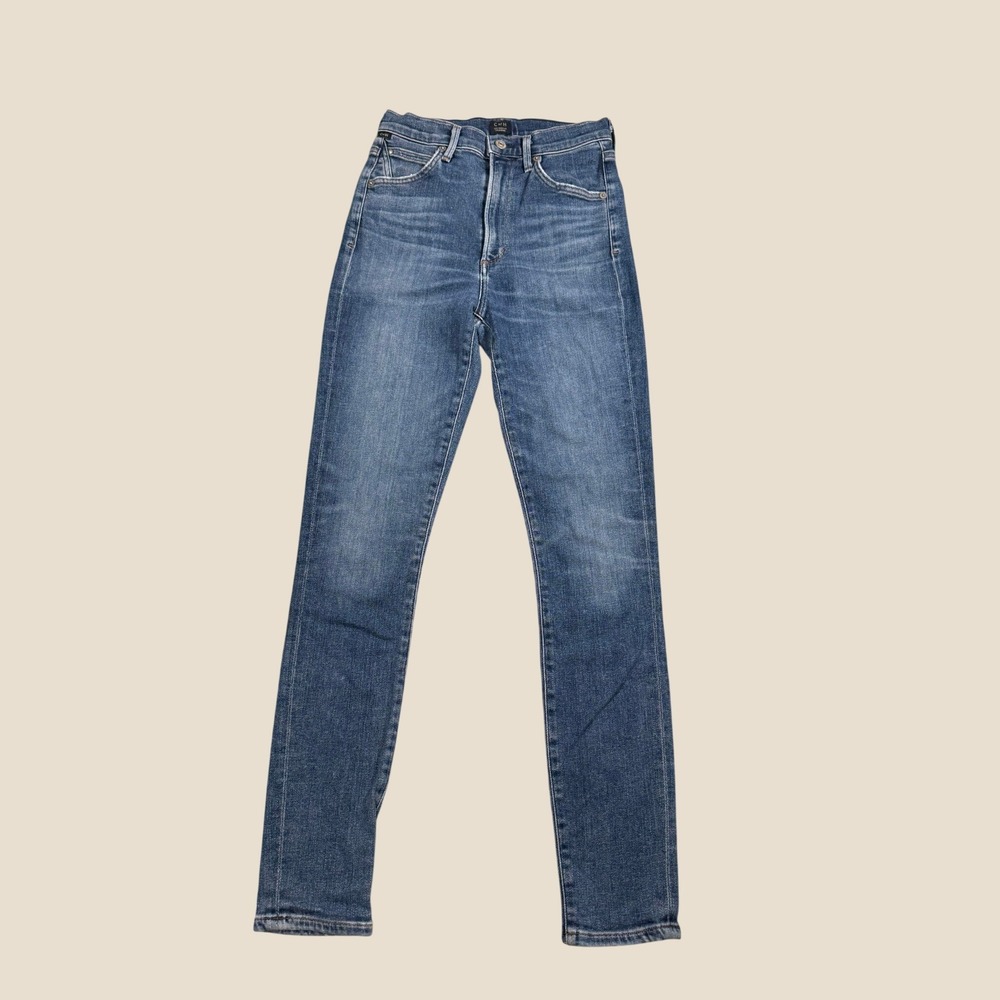 Citizens of Humanity Chrissy Uber High Rise Skinny Jeans Blue Size 25 1611C-790
